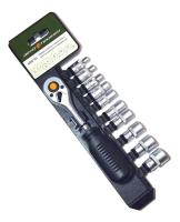 Изображение набор головок дт 1/4  трещотка 6-гр.(4-13) 11пр.12/48  600711 