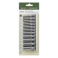 Изображение набор головок дт 1/4" 6-гр удл.дюйм. (5/32-3/8") 11пр. 600511