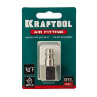 Изображение быстросъём с внутренней резьбой 1/2"f рапид папа kraftool 06591-1/2 / 20