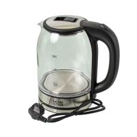 Изображение чайник homestar hs-1042 (1,8 л) стекло, пластик черный