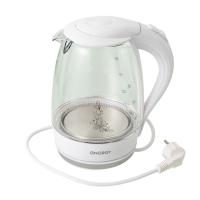 Изображение чайник energy e-262 (1.7л) стекло, пластик белый, мощность 1850-2200 вт