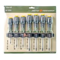 Изображение набор отверток torx с отверстием 7 пр т8*60,т10*80,т15*80,т20*100,т25*100,т27*100,т30*100 мм 6/24