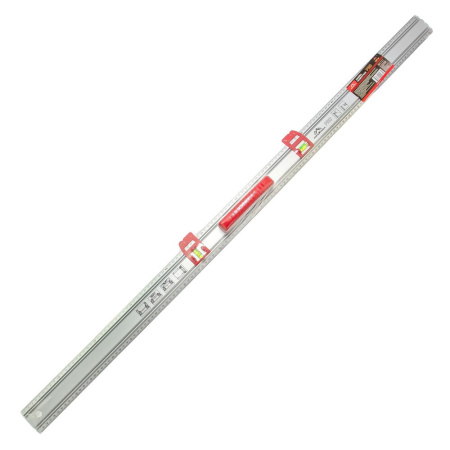 Изображение линейка разметочная (железная) 1,2 м vertextools (вертекс)profi,ручка-abs,скользящие блоки с колбами