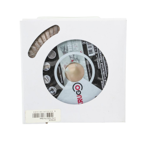 Изображение диск алмазный krugo турбо тf ультратонкий по керамике для ушм 115*1,4*22,23*10мм -zzz-