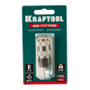 Изображение быстросъём с клапаном ф 8 мм "елочка", рапид мама с хомутом kraftool 06596-08