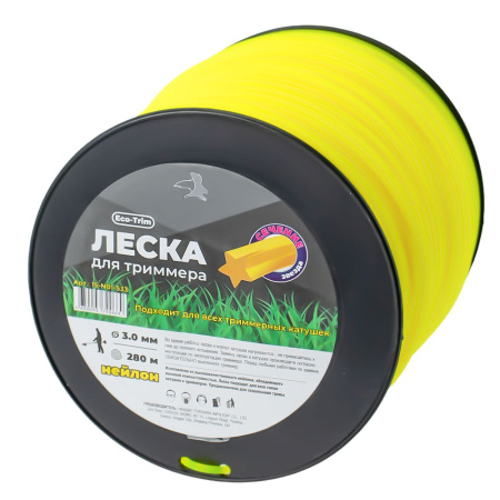 Изображение леска на триммер чеглок бухта д 3,0*280 (звезда) 1/4
