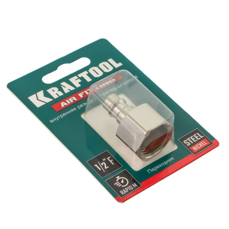 Изображение быстросъём с внутренней резьбой 1/2"f рапид папа kraftool 06591-1/2 / 20