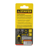 Изображение щетка для дрели stayer maxclean кисть, мягкая стальная латунированная проволока 0,3мм, 30мм /6/24