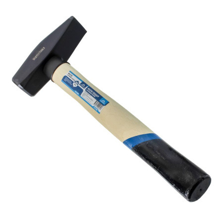 Изображение молоток слесарный с деревянной рукояткой vertextools (вертекс) 1000 гр, кв.б. 