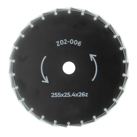 Изображение нож на триммер 255*26*25,4 (без напаек) чеглок 1/50 z02-006