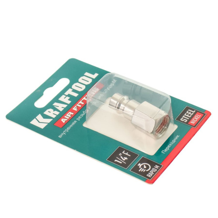 Изображение быстросъём с внутренней резьбой 1/4"f рапид папа kraftool 06591-1/4 / 20