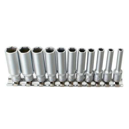 Изображение набор головок дт 1/4" 6-гр удл.дюйм. (5/32-3/8") 11пр. 600511