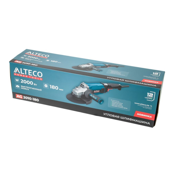 Изображение угловая шлифмашина (болгарка) alteco ag 2010-180, 180 мм 2000 вт