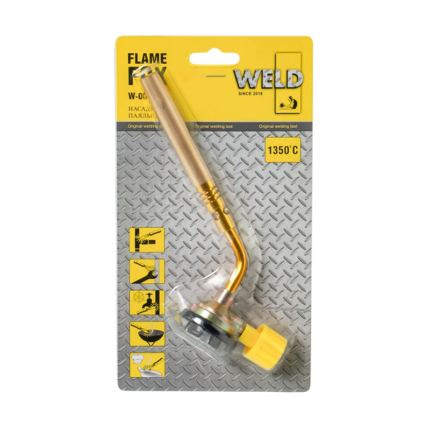 Изображение горелка на газовый балончик weld flame fox w-002