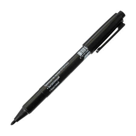 Изображение маркер vertextools (вертекс) черный двухсторонний /10шт/2800