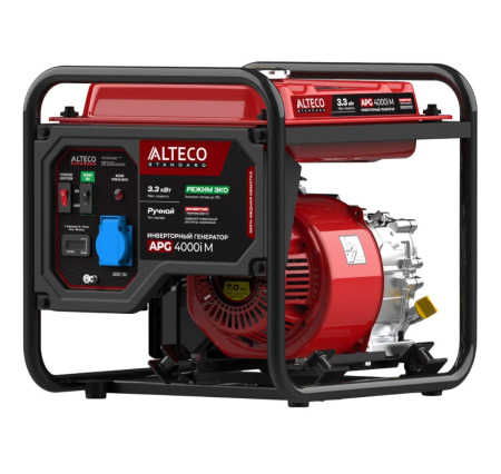 Изображение генератор бензиновый инверторный alteco apg apg 4000i m