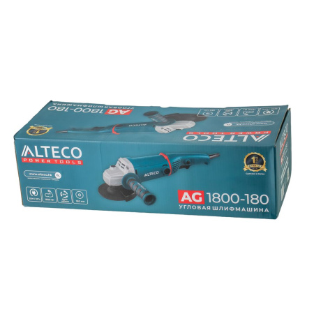 Изображение угловая шлифмашина (болгарка) alteco ag 1800-180