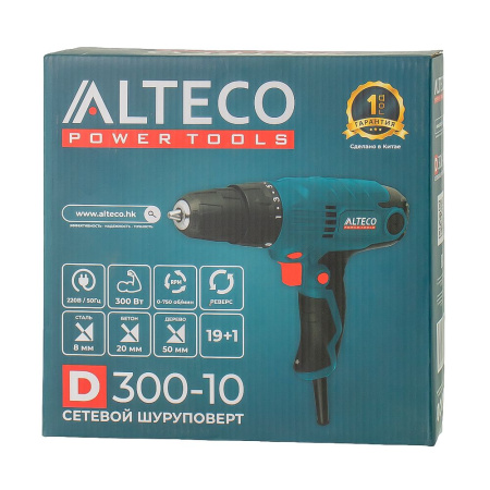 Изображение сетевой шуруповёрт alteco d 0327 (d 300-10)