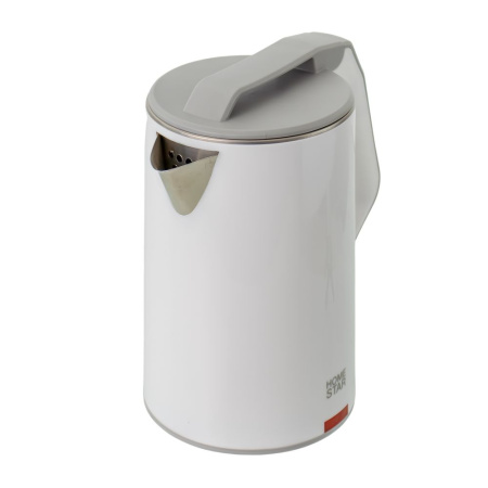 Изображение чайник homestar hs-1036 (1,8 л) белый, двойной корпус