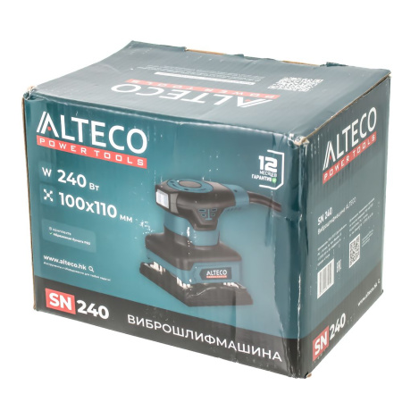 Изображение виброшлифмашина (sn 240) alteco 240 вт
