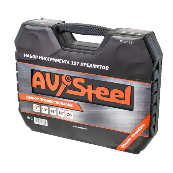 Изображение набор инструмента 1/2, 1/4, 3/8- 127 предм av steel av-011127  акция !