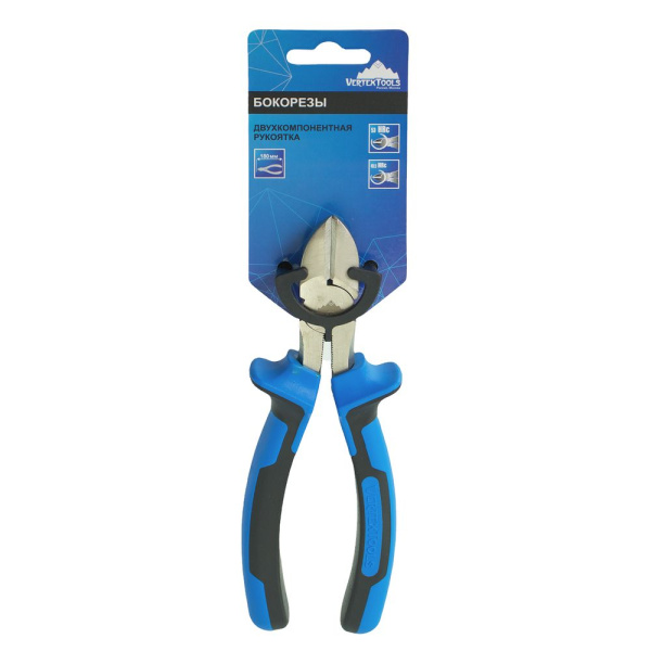 Изображение бокорезы (кусачки) vertextools (вертекс) профи 180 мм 0036-180 /6 шт