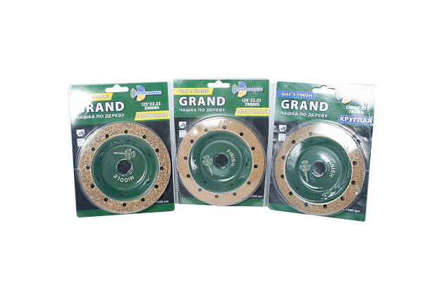 Изображение альфа-диск чашка 125 по дереву плоская grand шаг 5 finish trio-diamond 390005