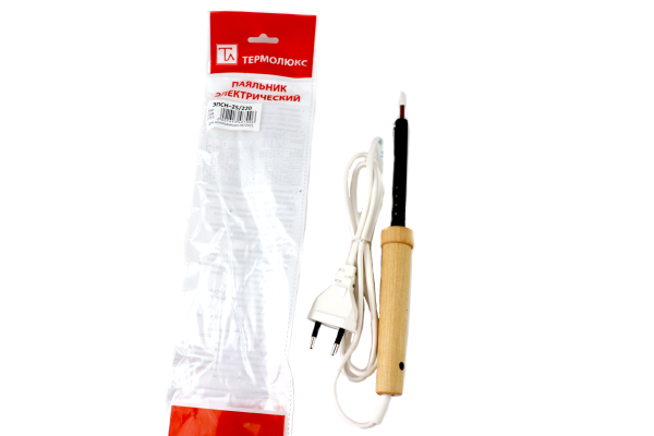 Изображение электропаяльник "термолюкс" 25 вт 270°с деревянная ручка 