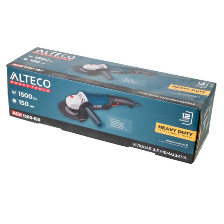 Изображение угловая шлифмашина (болгарка) alteco agh 1500-150 heavy duty
