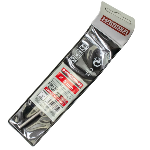 Изображение сверло по кафелю и стеклу haisser 5мм