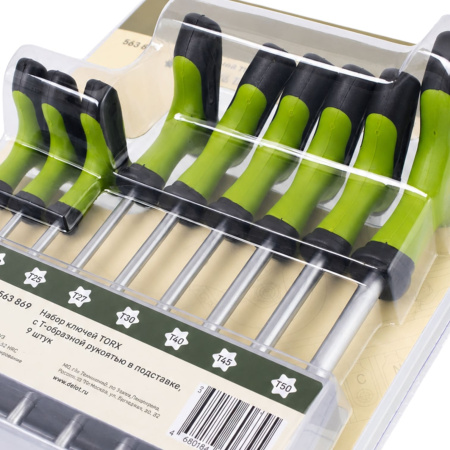 Изображение набор ключей дт torx 9 шт. с т-образной рукоятью