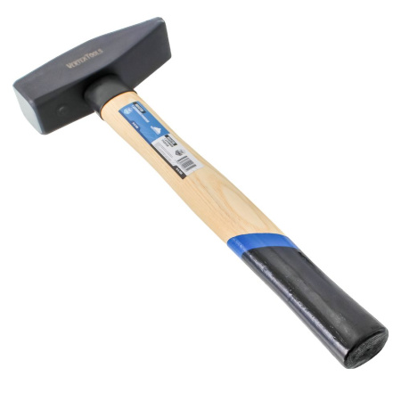 Изображение молоток слесарный с деревянной рукояткой vertextools (вертекс) 1500 гр, кв.б. 