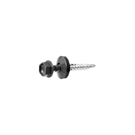 Изображение саморез кровельный 4,8*35, серый, ral7024 (250)