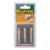 Изображение набор экстракторов kraftool для выкручивания крепежа с износом граней шлица до 95%.ph1/pz1,ph2/pz2,p