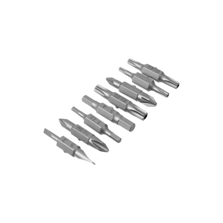 Изображение набор бит дт 8 пр. (sl3×sl5; ph1×ph2; pz1×pz2; h2,5×h3; h4×h5; t10×t15; t20×t25; t27×t30) 