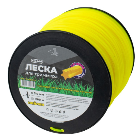 Изображение леска на триммер чеглок бухта д 3,0*280 (звезда) 1/4