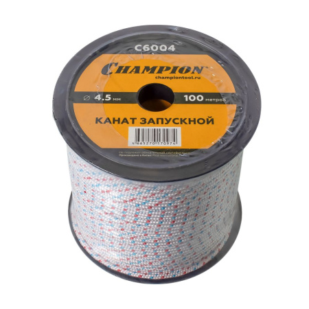 Изображение канат для стартера 4,5 мм (100 м) champion