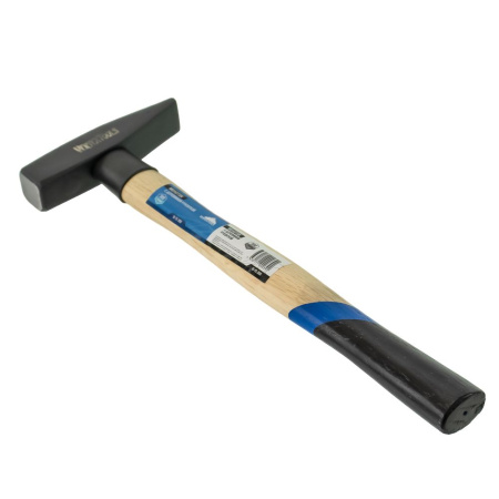 Изображение молоток слесарный с деревянной рукояткой vertextools (вертекс) 300 гр, кв.б. /48 /6