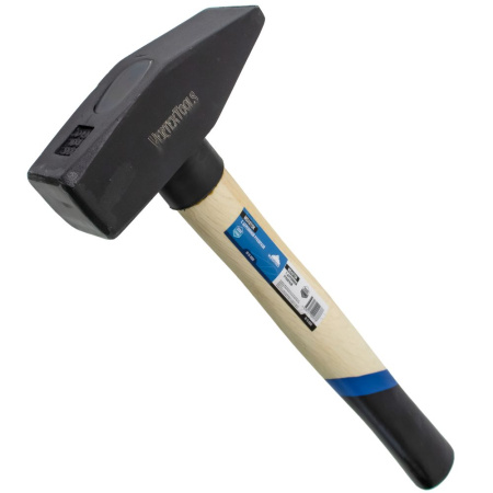 Изображение молоток слесарный с деревянной рукояткой vertextools (вертекс) 2000 гр, кв.б. 